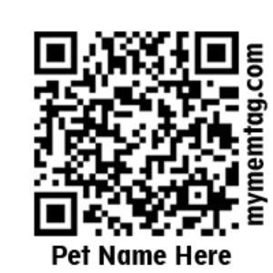 MyMemTag Pet Tag